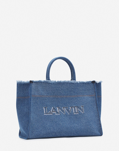 Lanvin IN&OUT MM TOTE BAG IN DENIM outlook