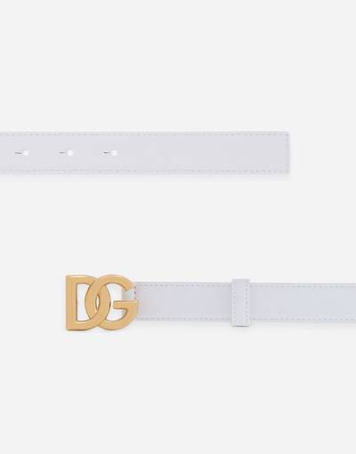 Dolce & Gabbana Calfskin belt with DG logo outlook