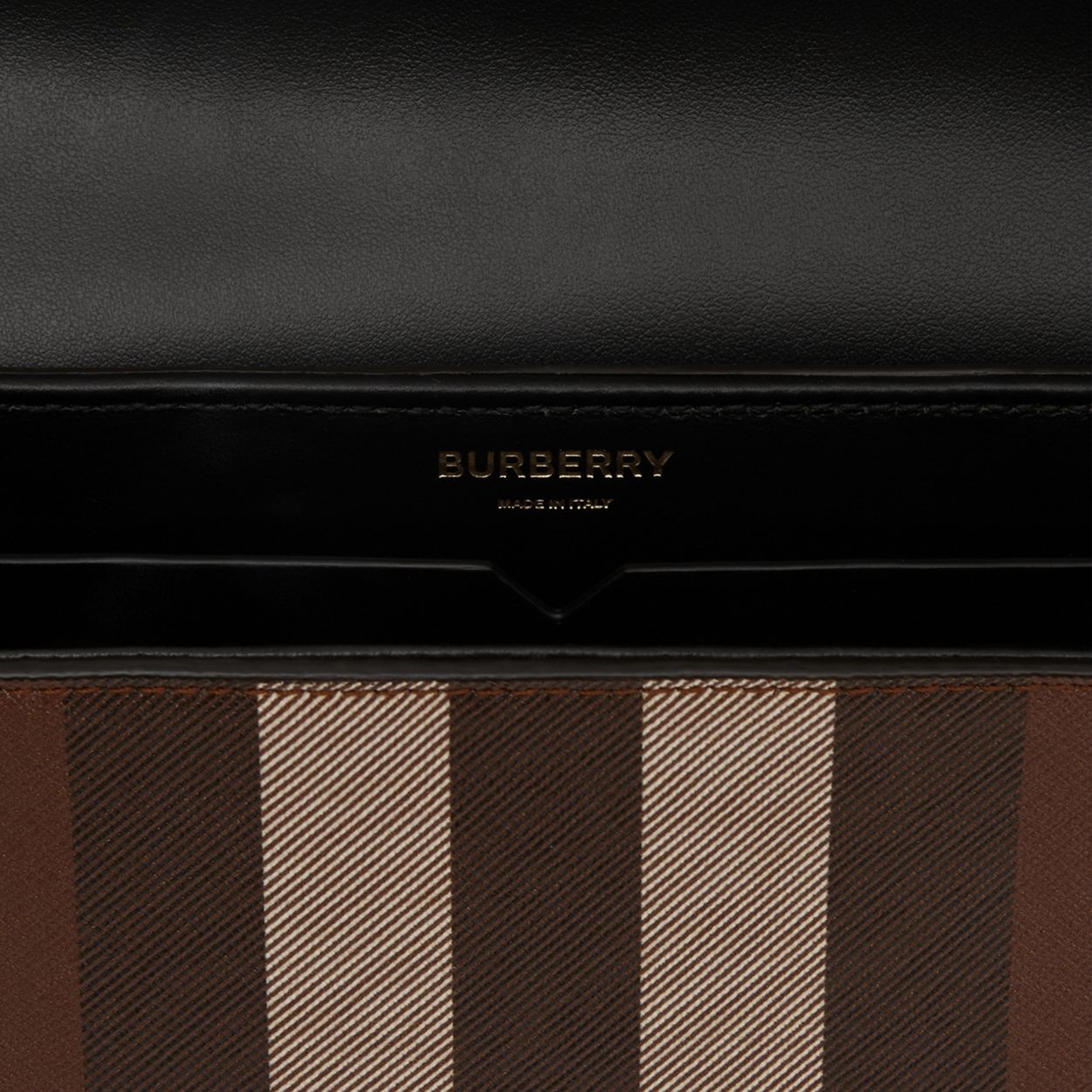 Check and Leather Catherine Shoulder Bag - 7