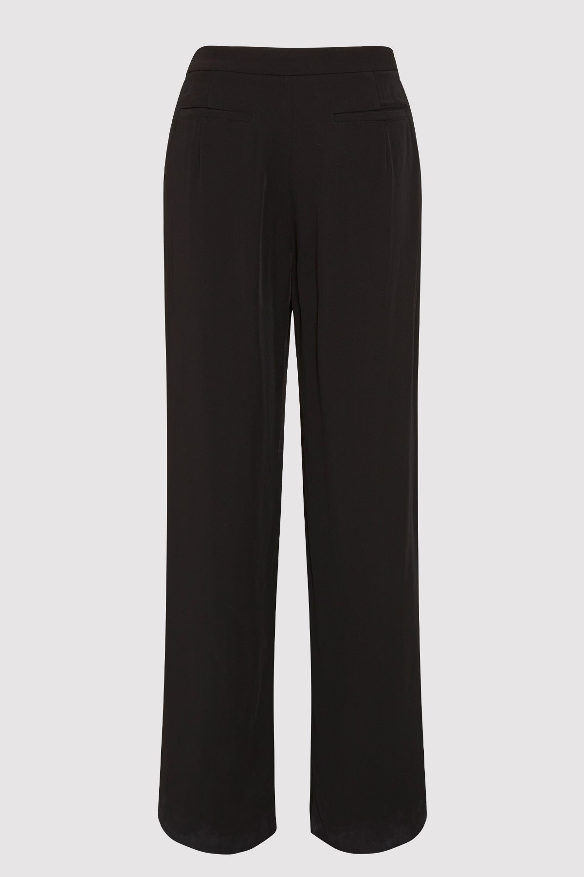 Overlap Waist Trousers - Black - 5