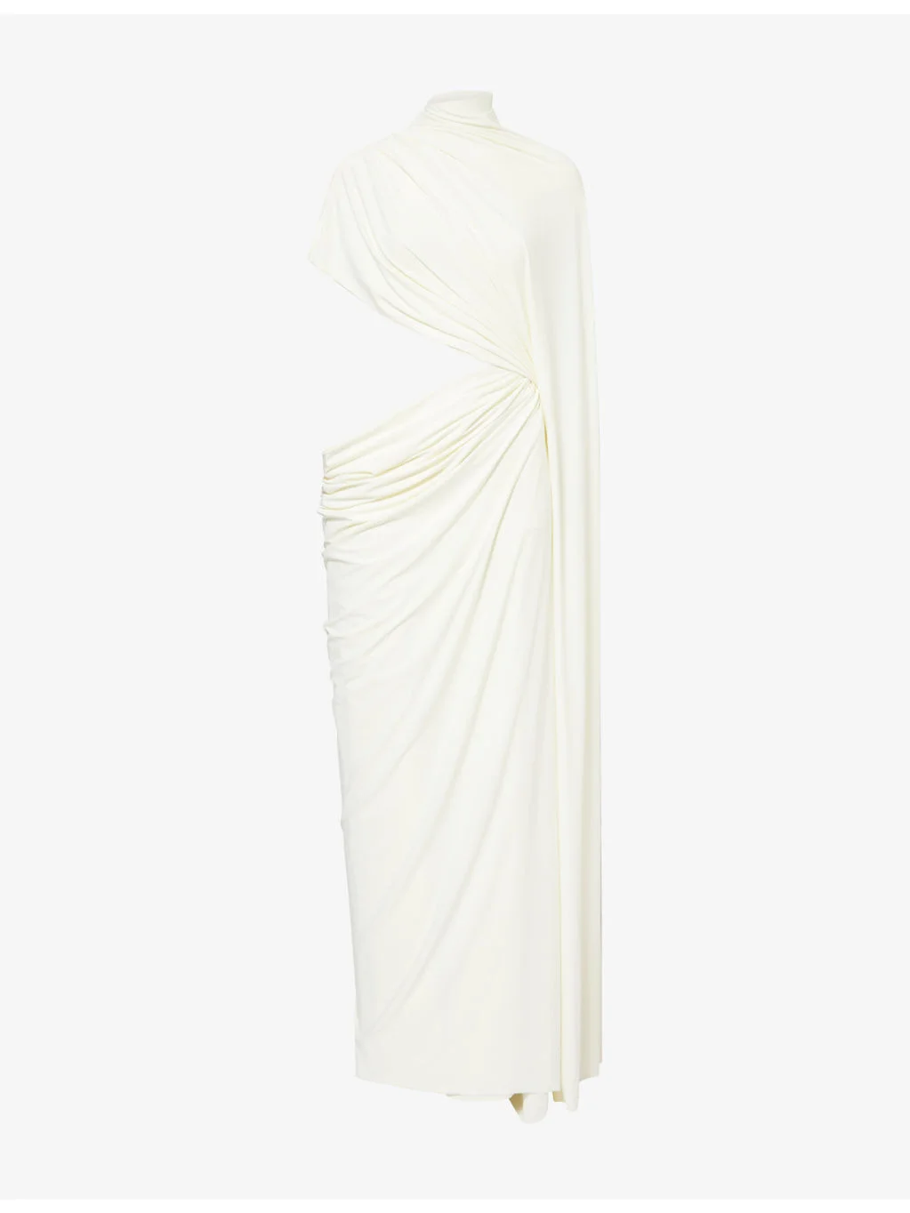 The Daphne Draped Stretch-Woven Maxi Dress - 1