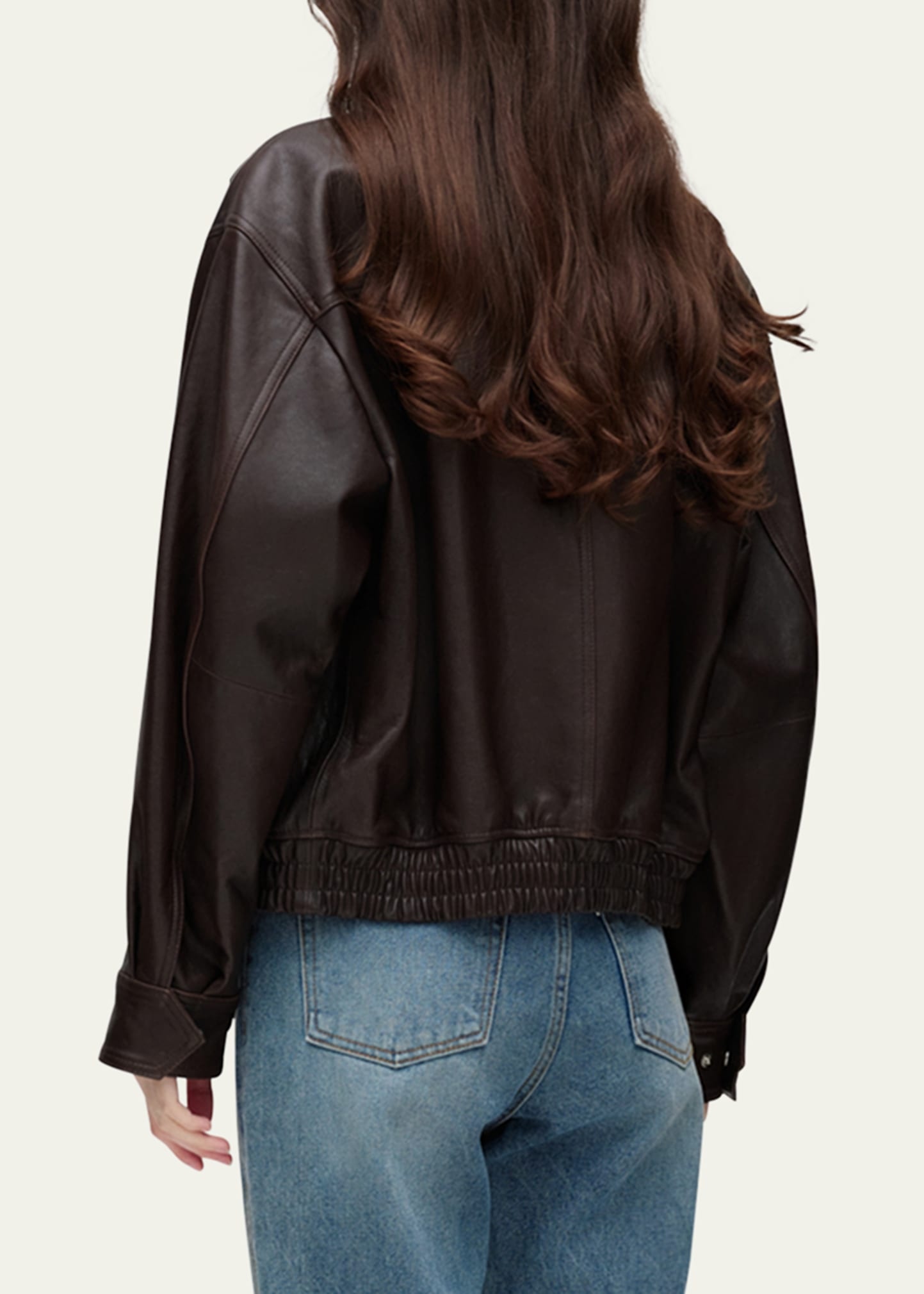 Blouson Lambskin Leather Jacket, Unisex - 3