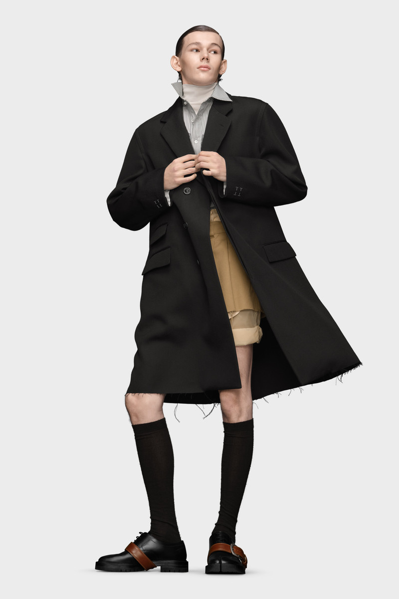 Maison Margiela Wool Silk Coat outlook