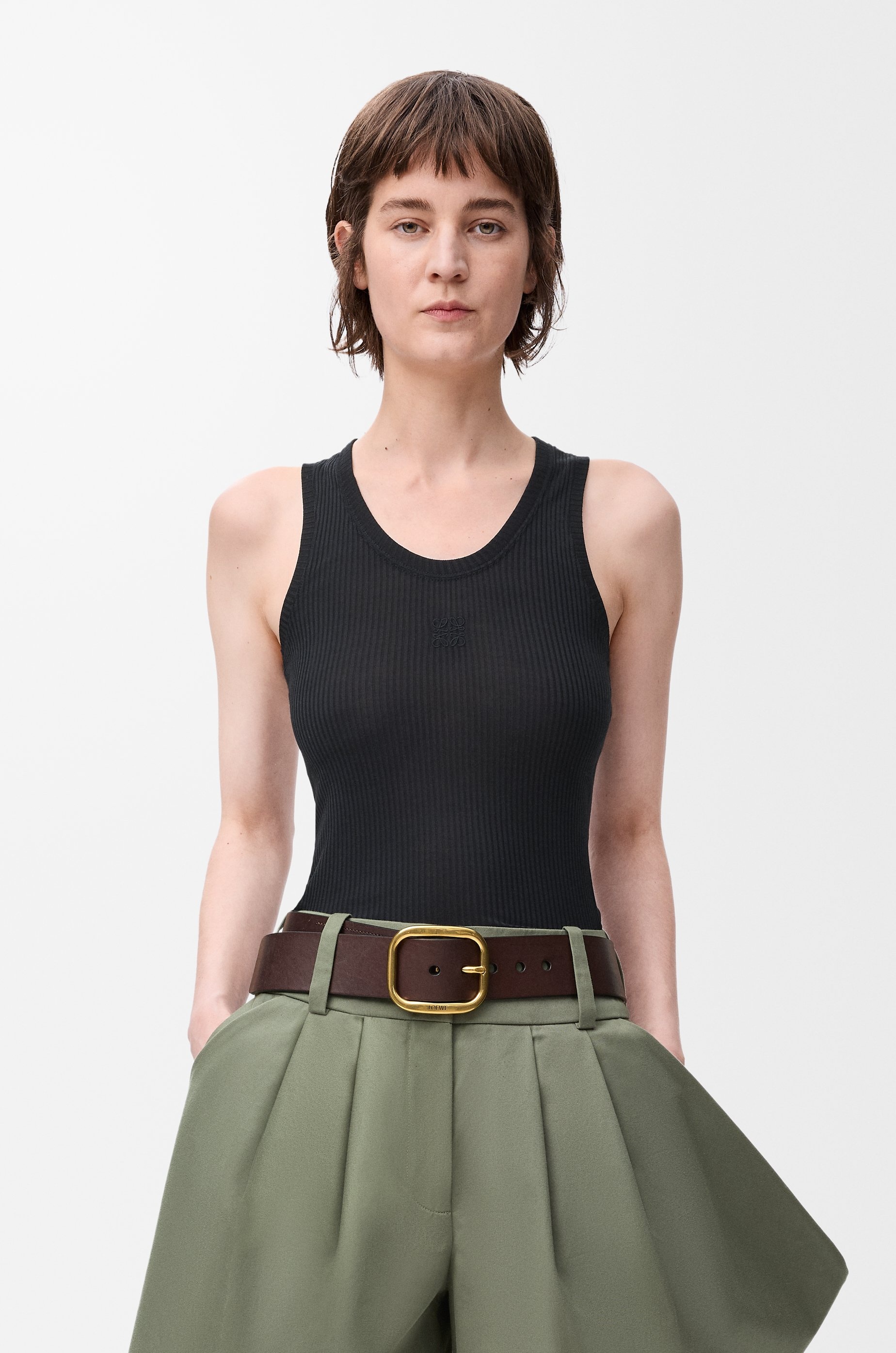 Anagram tank top in silk - 3