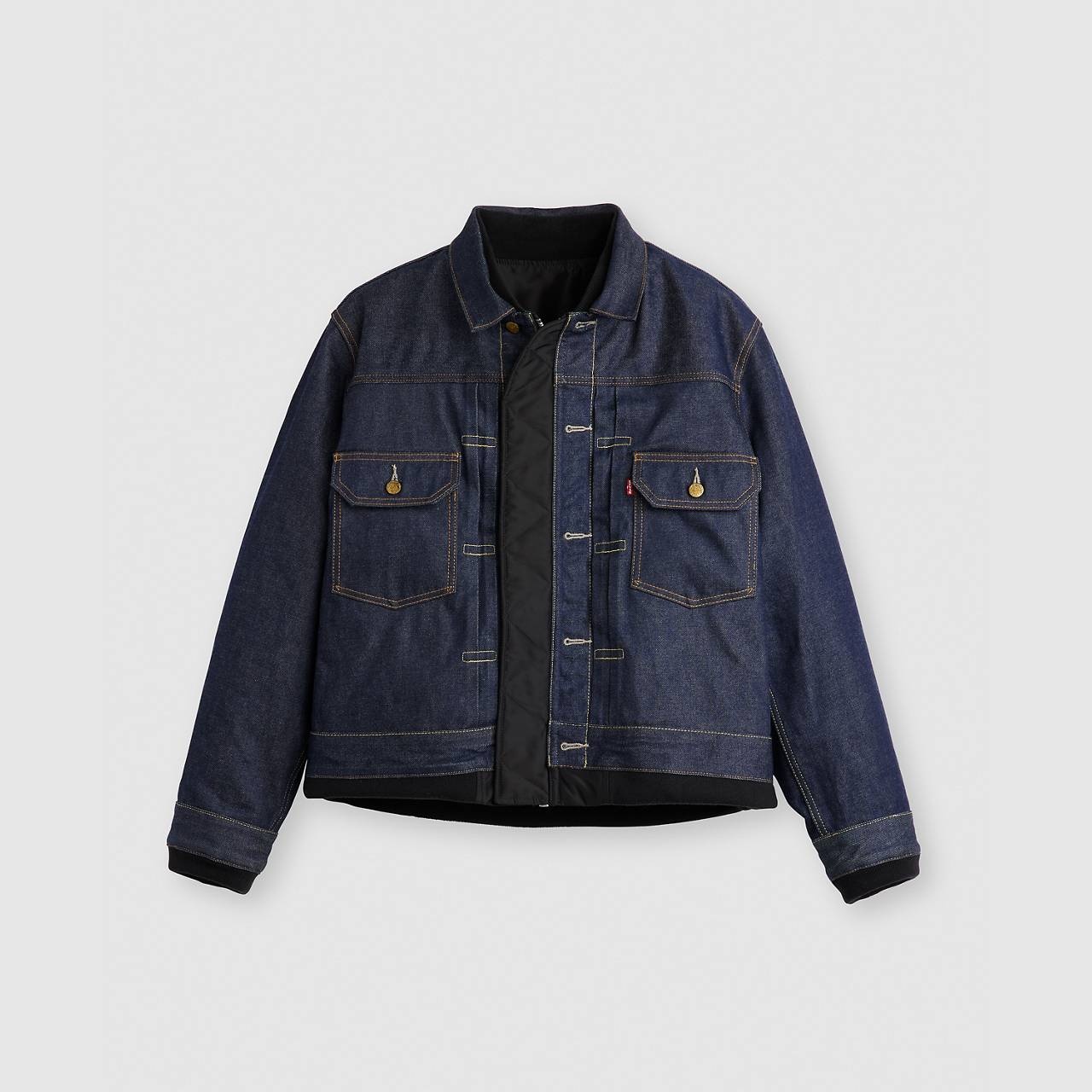 LEVI’S® X SACAI MEN’S DENIM X NYLON TWILL REVERSIBLE BLOUSON - 9