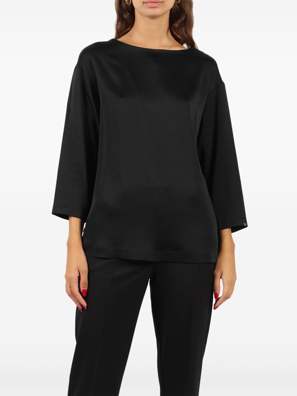 satin-weave top - 2