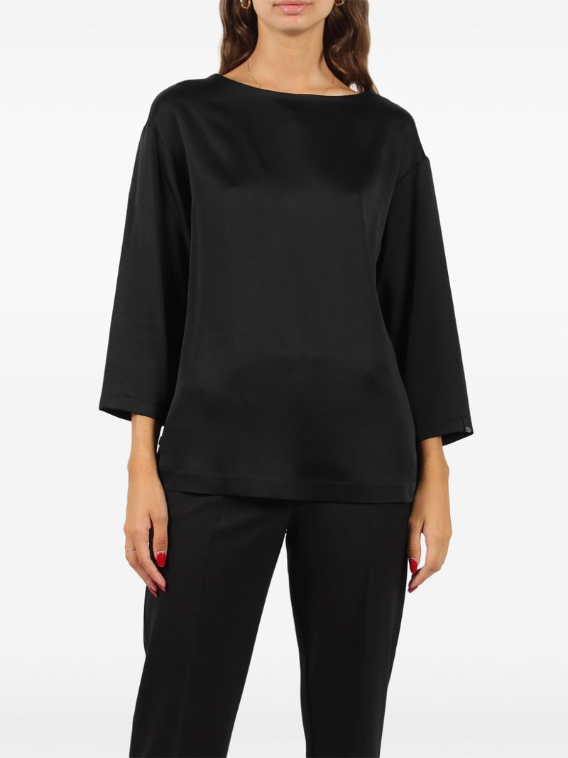Herno satin-weave top outlook