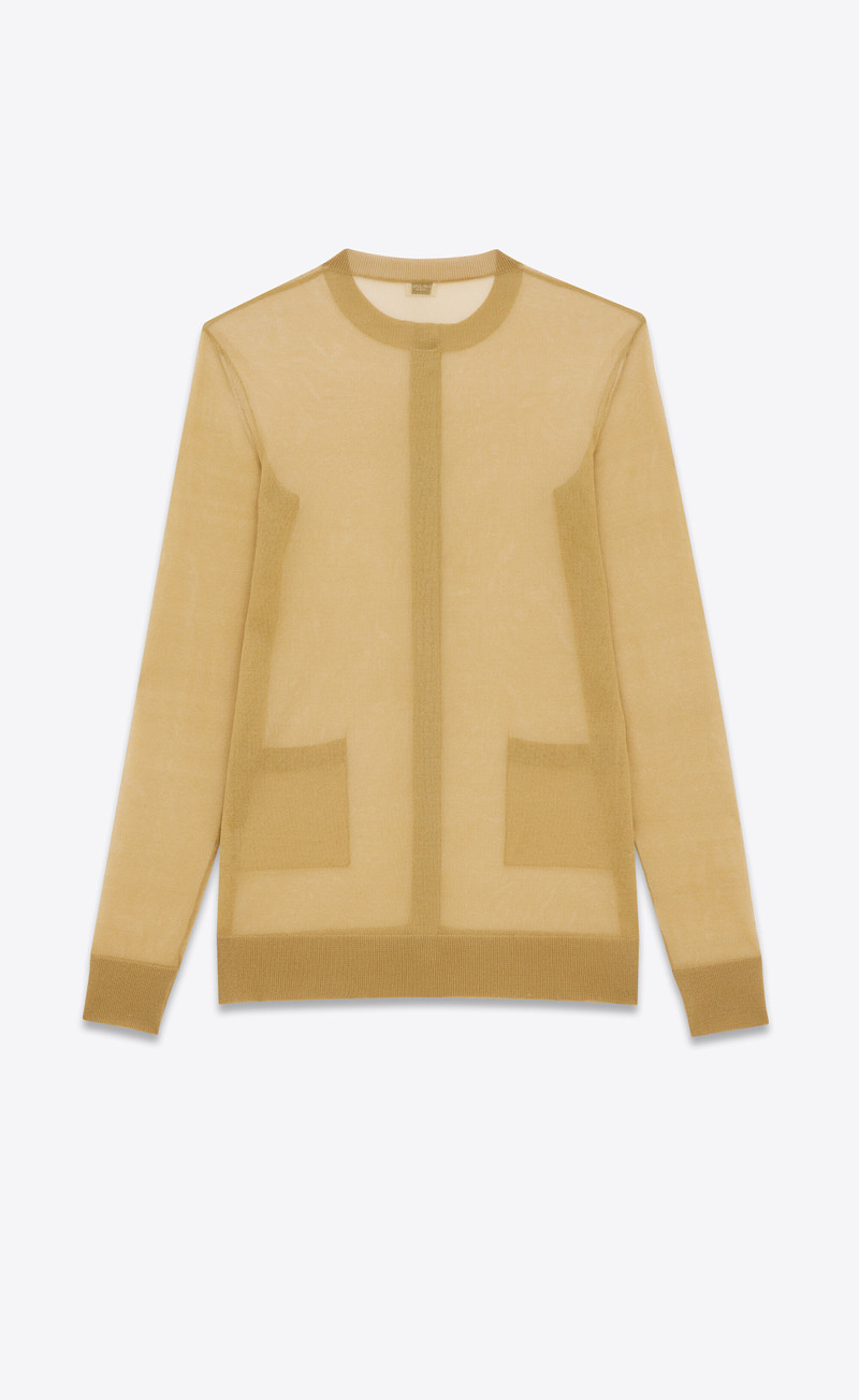 SAINT LAURENT cardigan in silk outlook