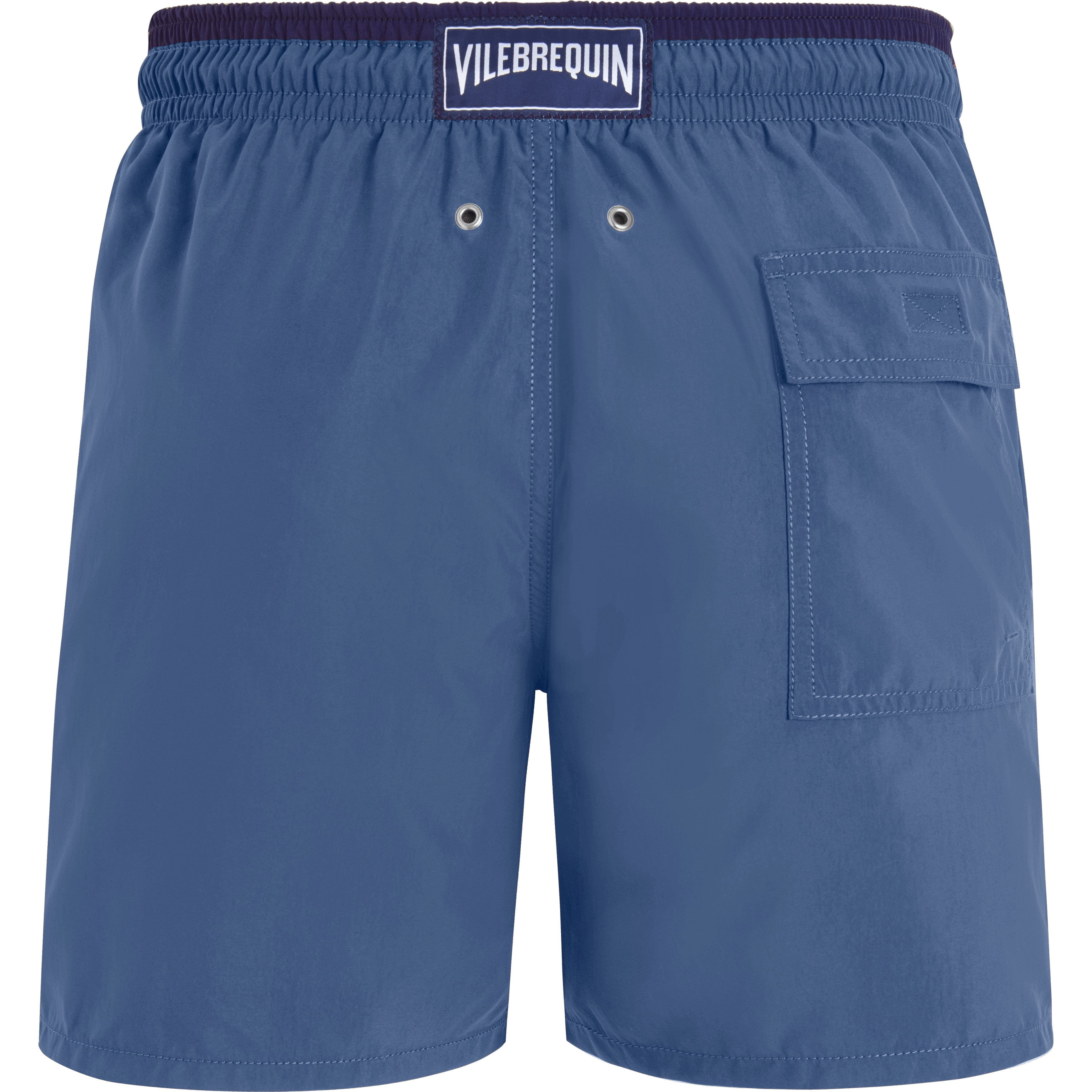 Vilebrequin Men's Solid Bicolor Swim Shorts in Tempête at Nordstrom - 4