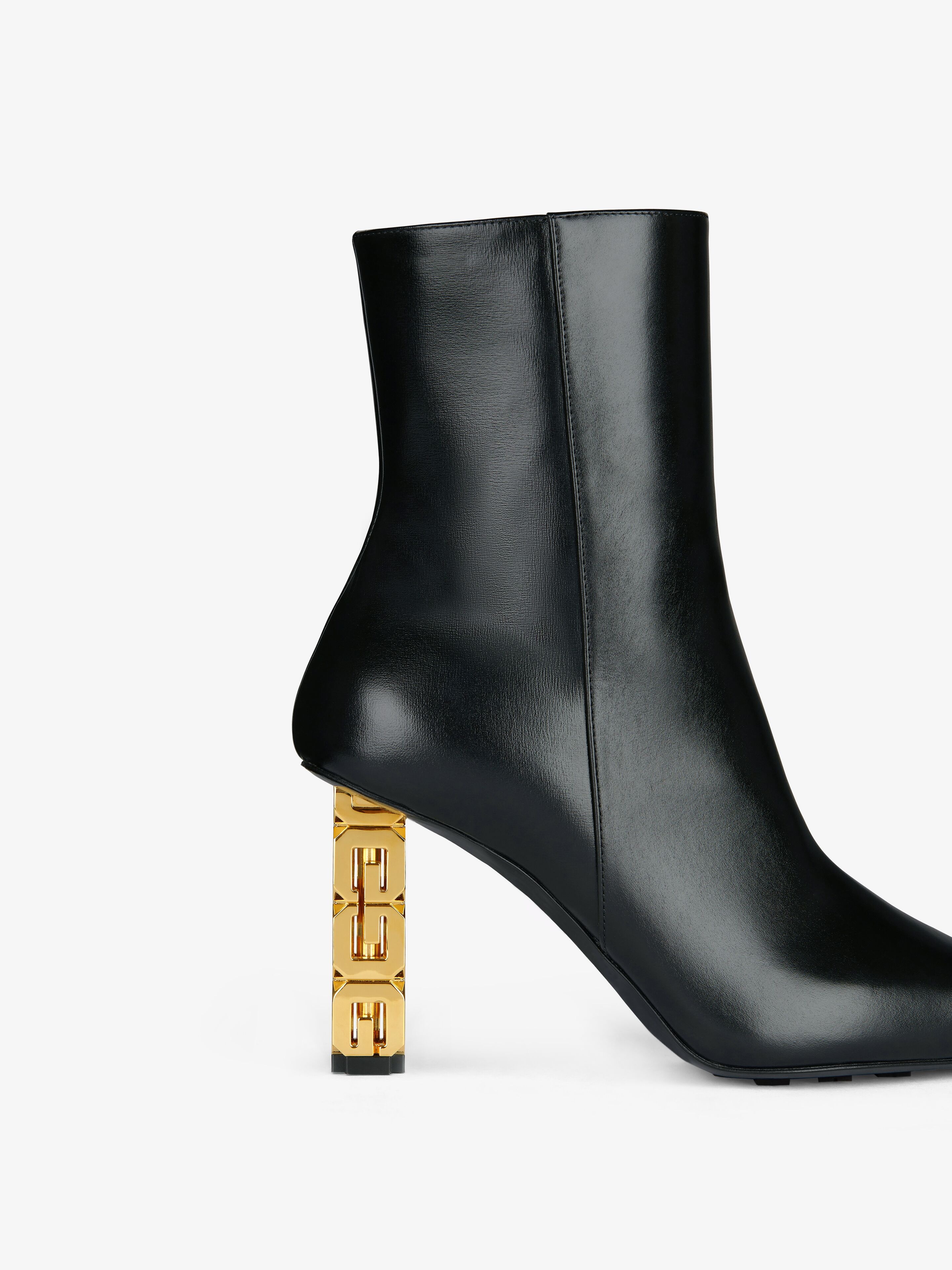 G CUBE ANKLE BOOT IN BOX LEATHER - 4