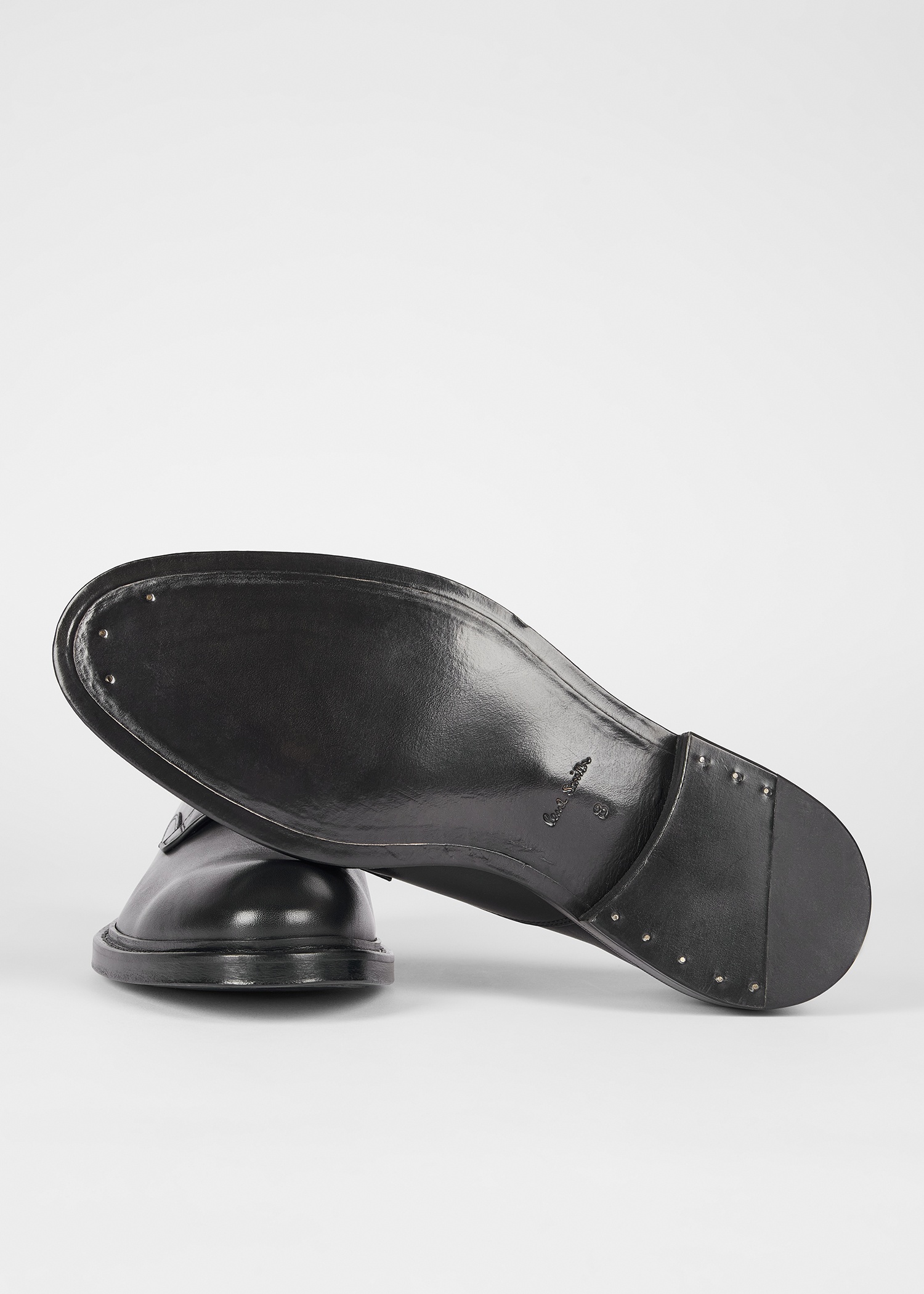 Black Leather 'Magnum' Shoes - 2