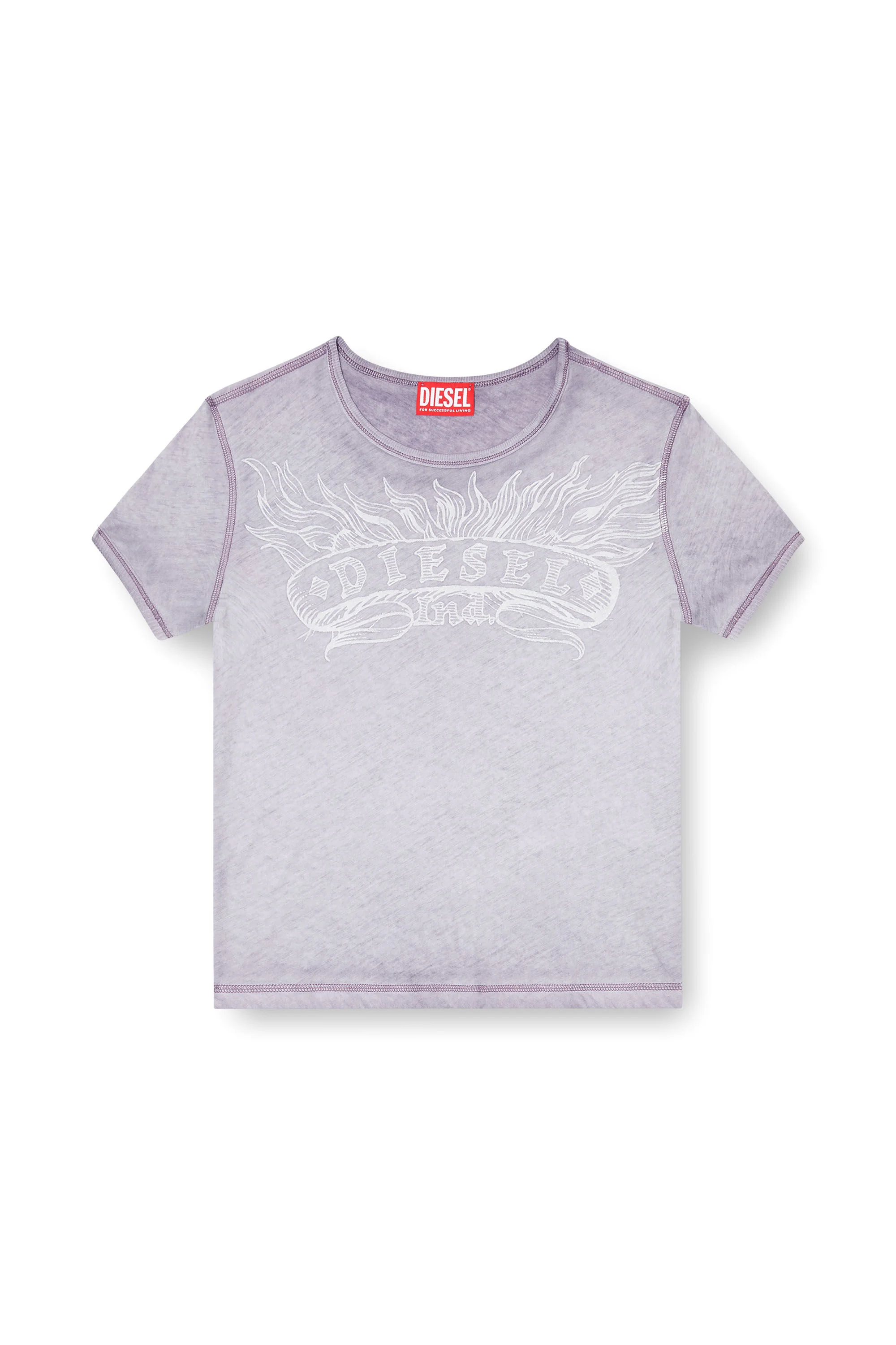 SLIM T-SHIRT WITH TONAL LOGO PRINT - 1