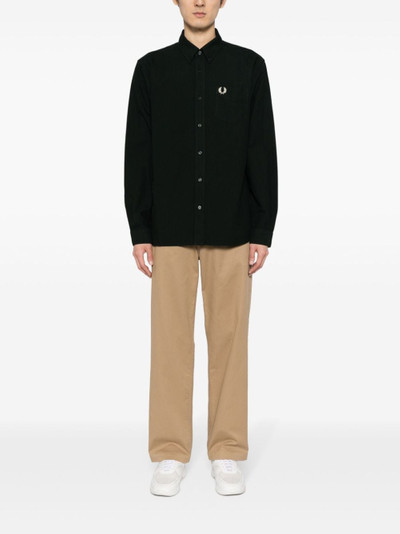 Fred Perry logo-embroidered  long-sleeve shirt outlook