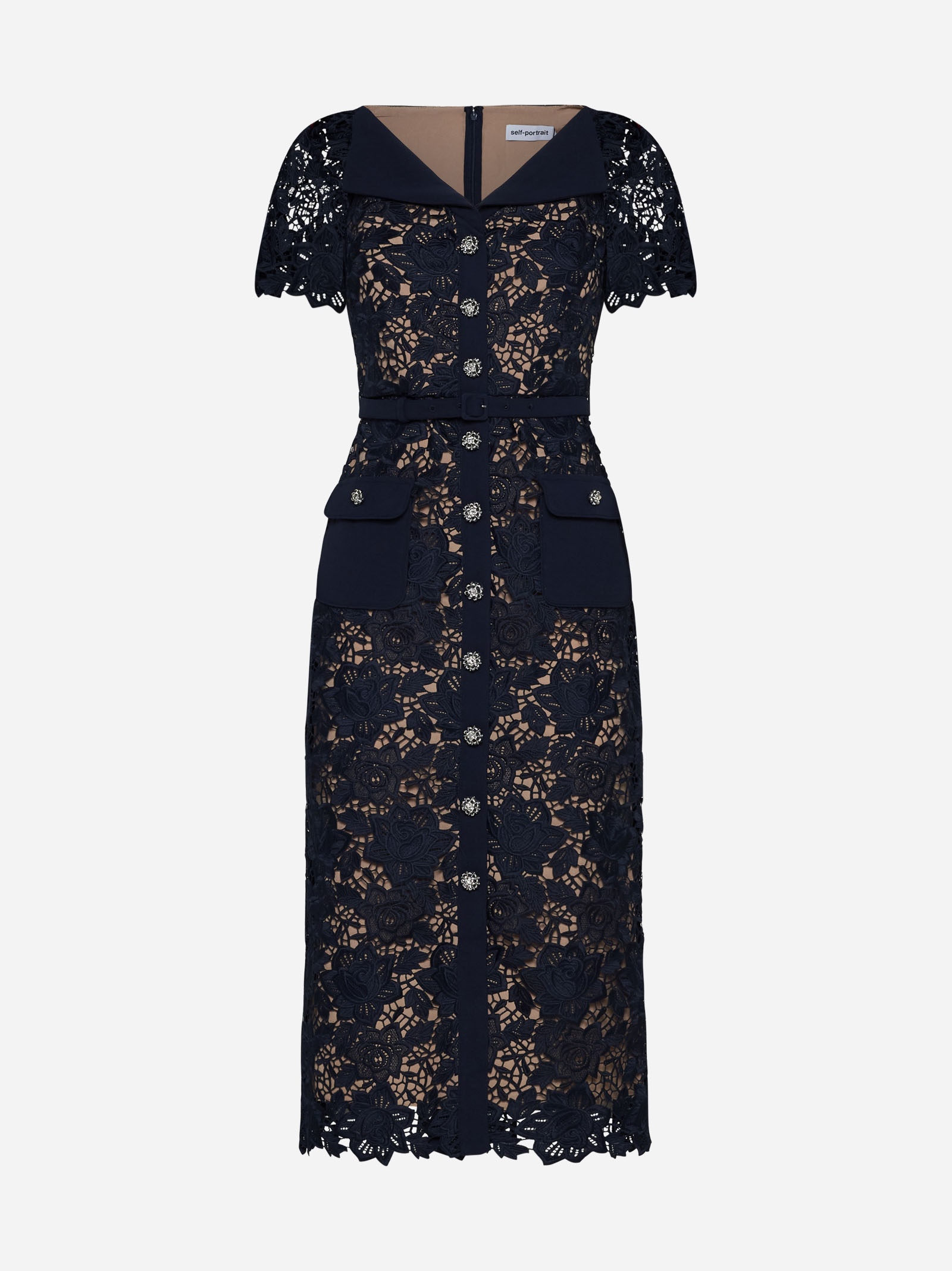 Lace midi dress - 1