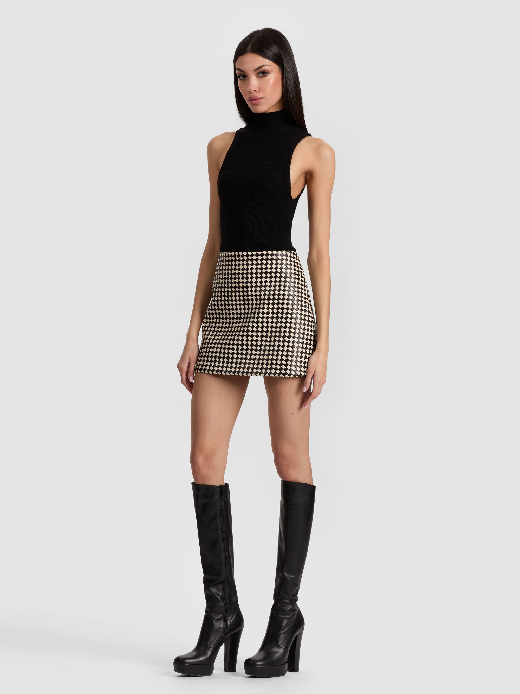 ELANA VEGAN MINI SKIRT - 3