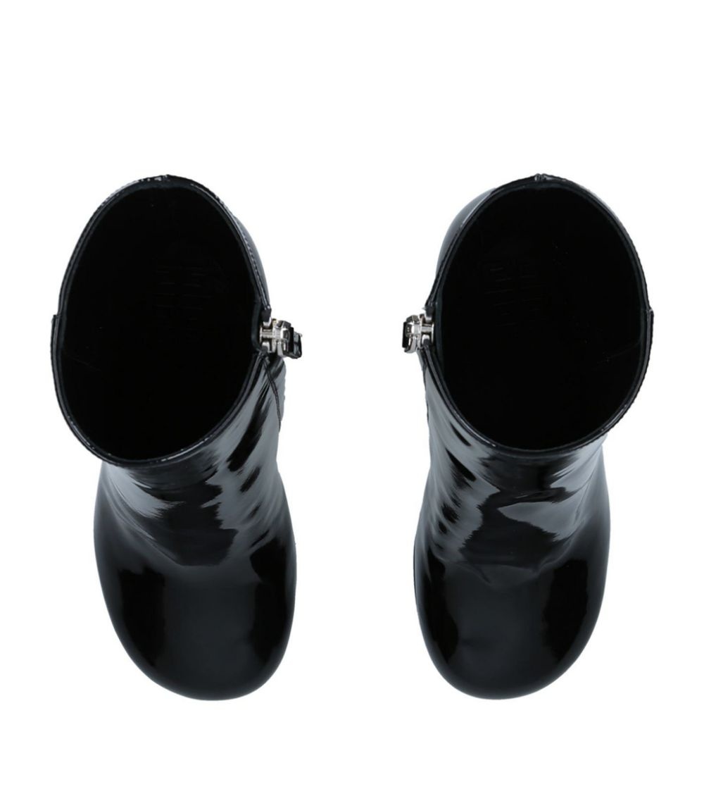 Patent Leather G Chain Boots 85 - 4