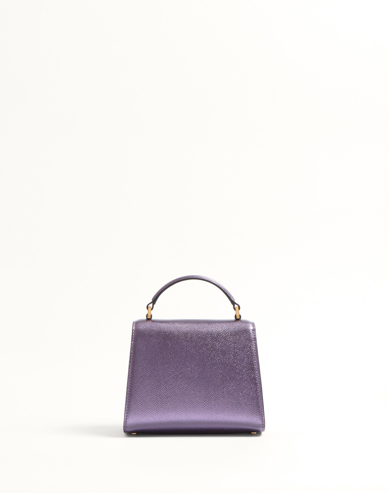 VALENTINO GARAVANI VSLING MINI HANDBAG IN LAMINATED GRAINY CALFSKIN WITH JEWEL LOGO 5