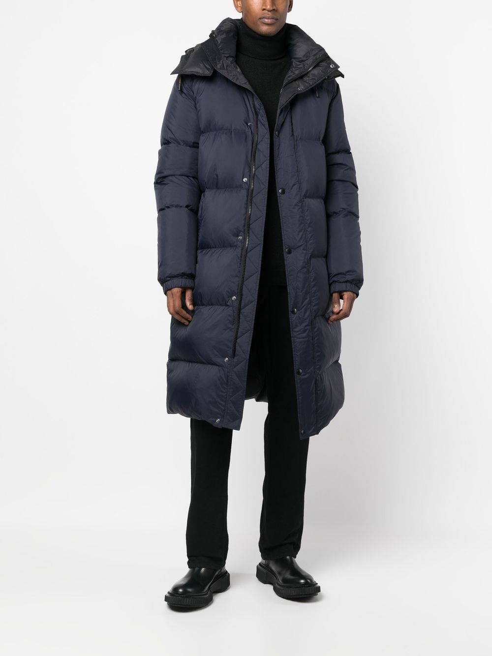 long down-padded coat - 2