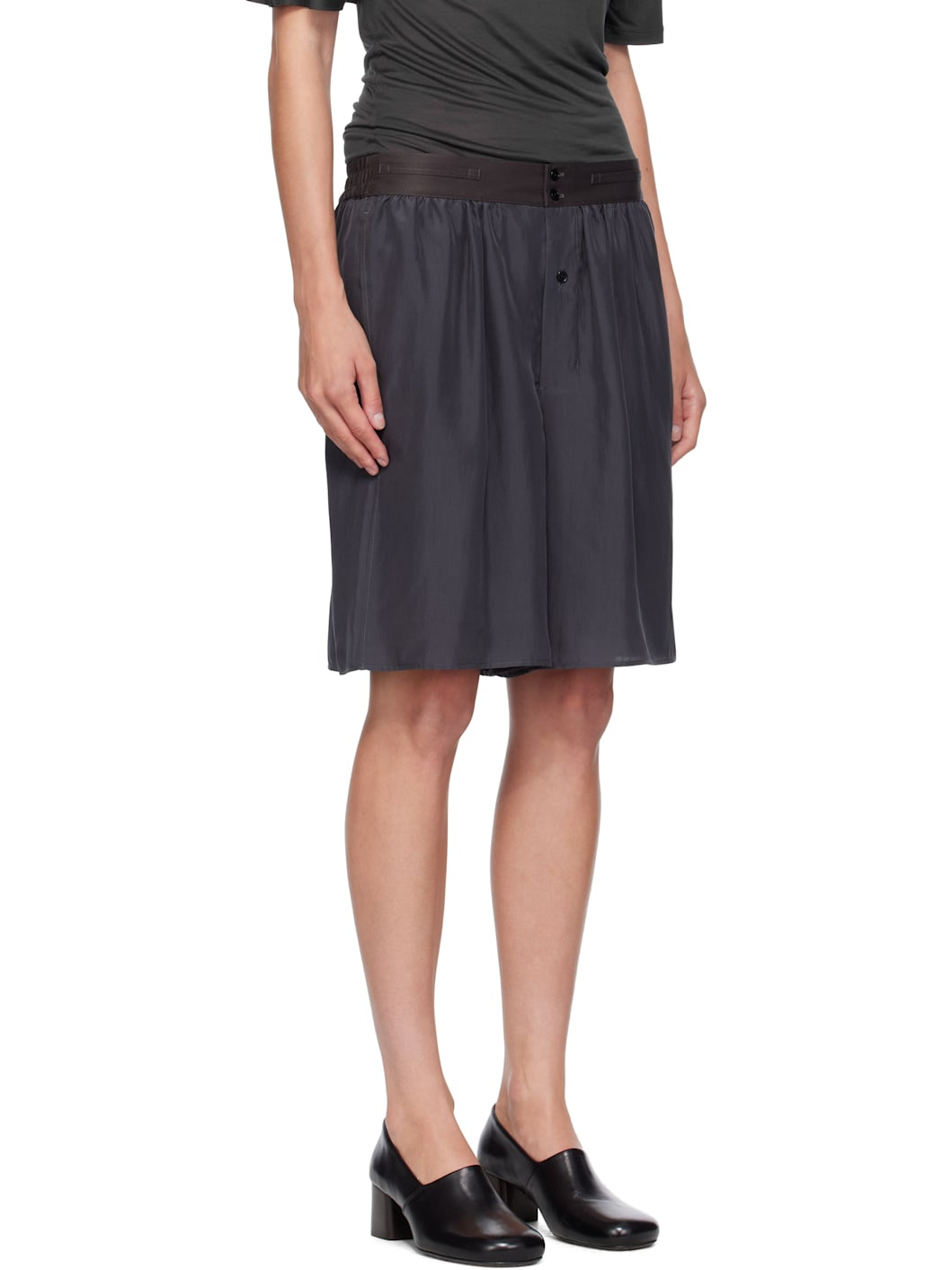 Gray Soft Shorts - 2