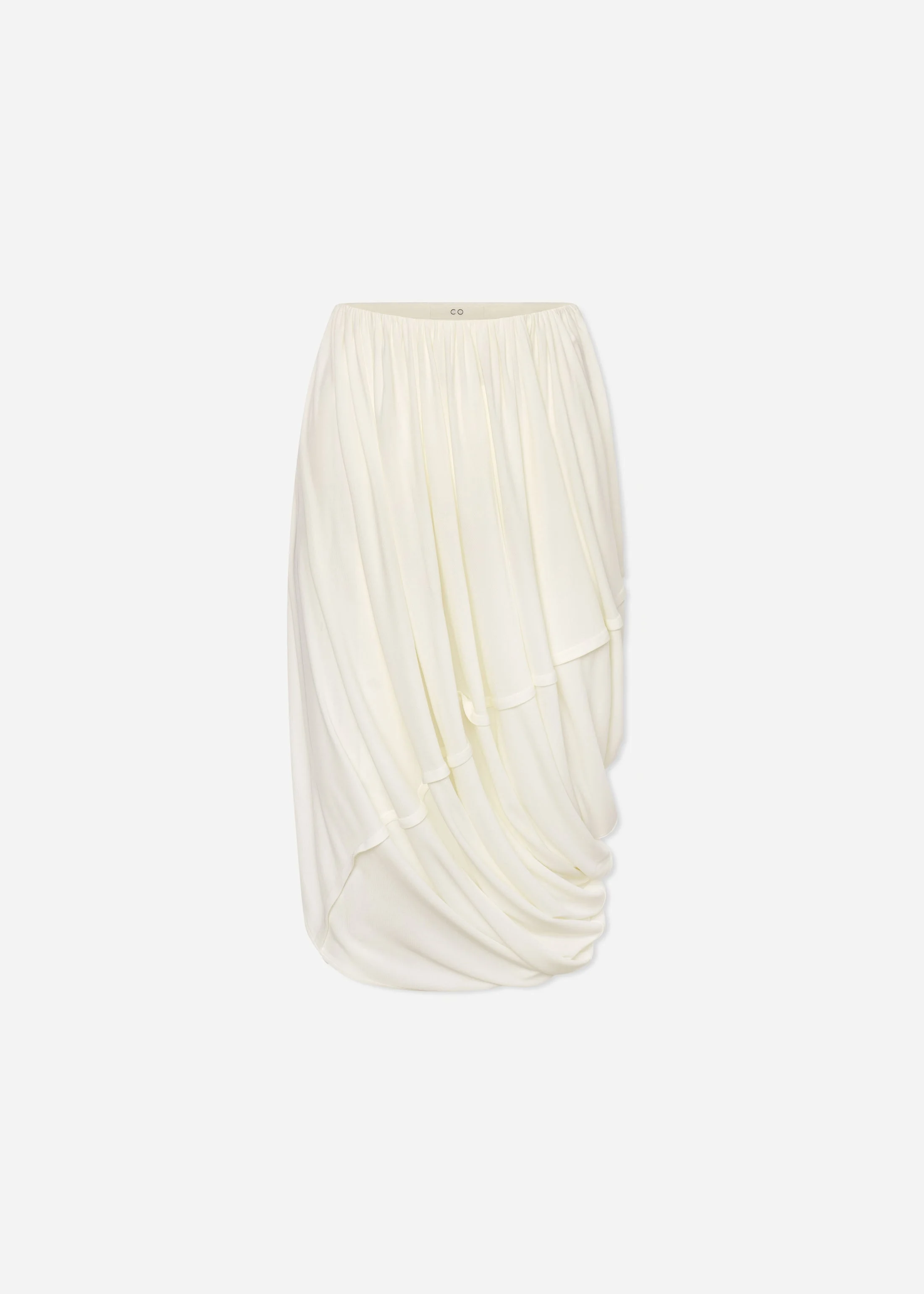 Draped Skirt in Crepe Jersey - 1