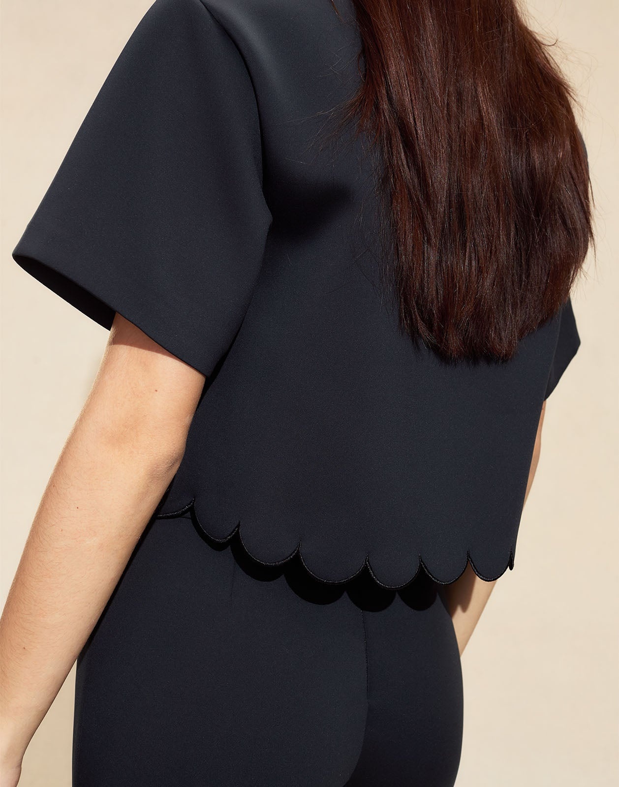 Ella Bonded Scallop Top - 6