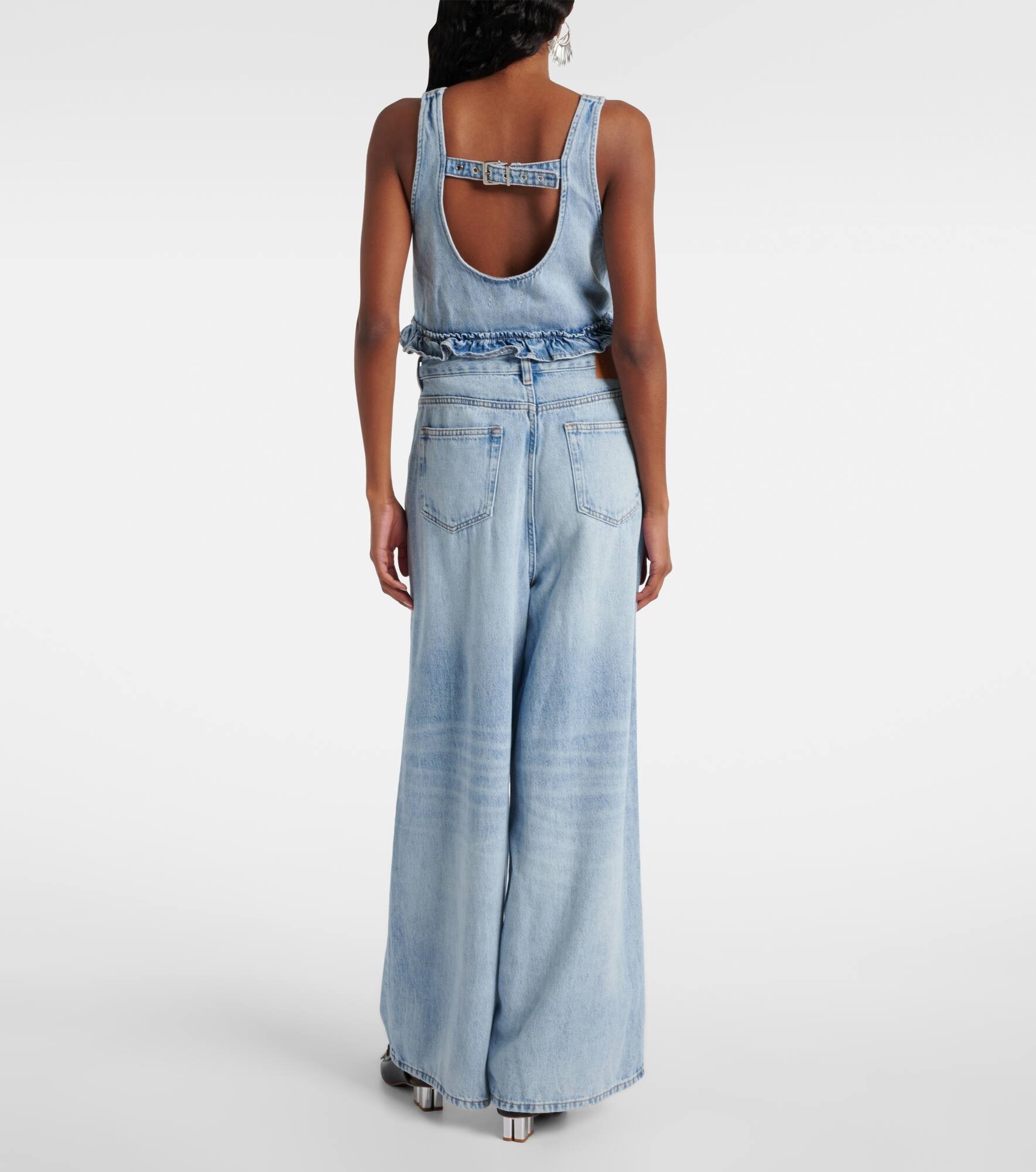Mid-rise wide-leg jeans - 3