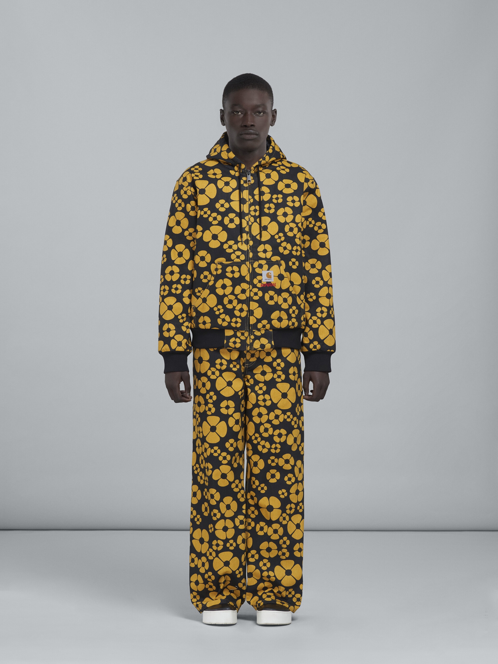 MARNI X CARHARTT WIP - YELLOW LONG-SLEEVED FLORAL JACKET - 2