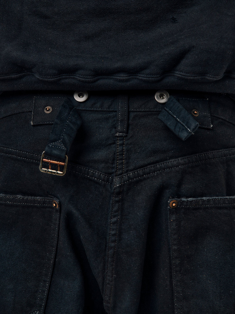 A.PRESSE X UNION NO.22 WIDE DENIM PANTS (BLACK) 7