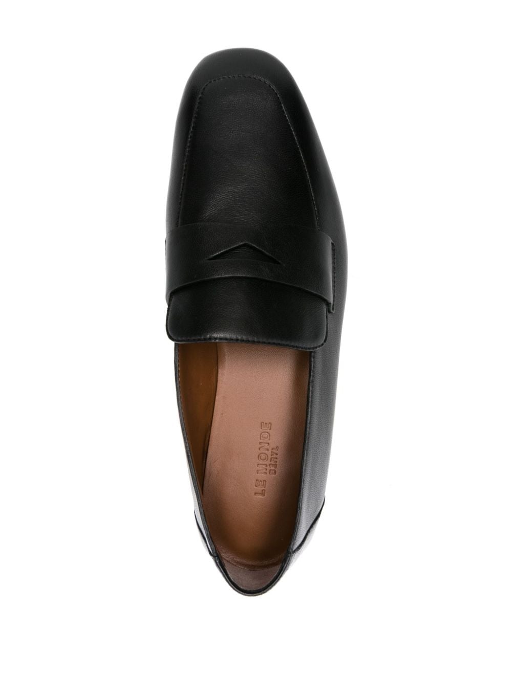 Soft Placket leather loafers - 4