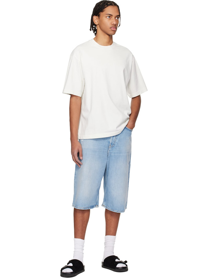Acne Studios Blue Loose Fit Denim Shorts outlook