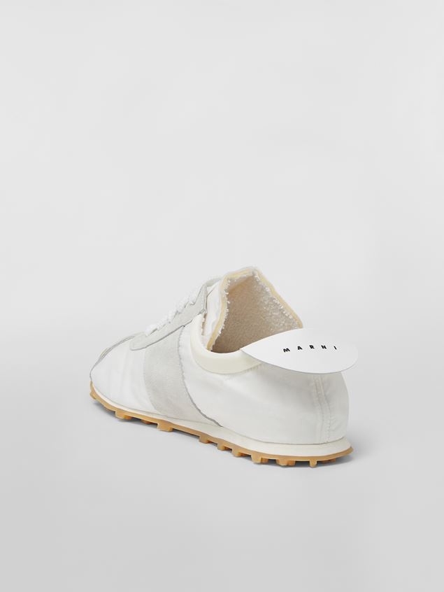 WHITE POLYAMIDE SNEAKER WITH AIRBRUSHED MARNI LOGO - 3