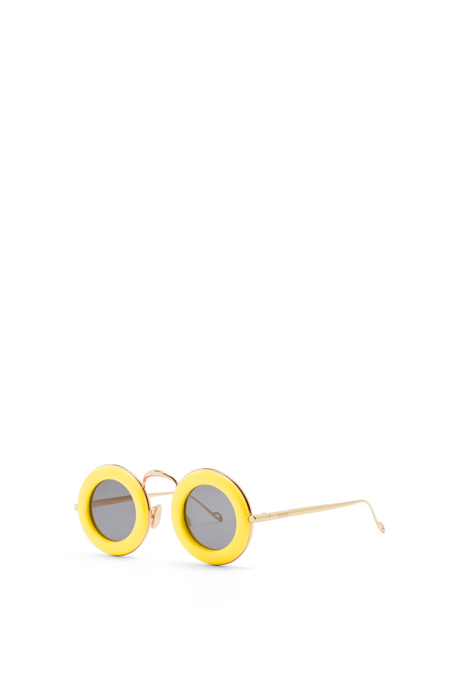 Round sunglasses in acetate and metal - 3