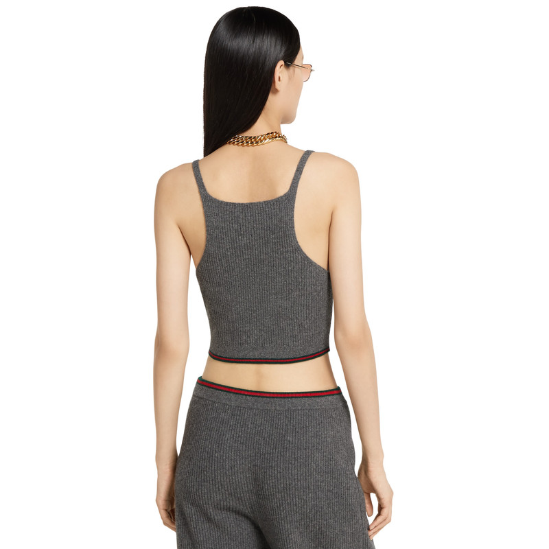 Rib felted wool top with Web 4