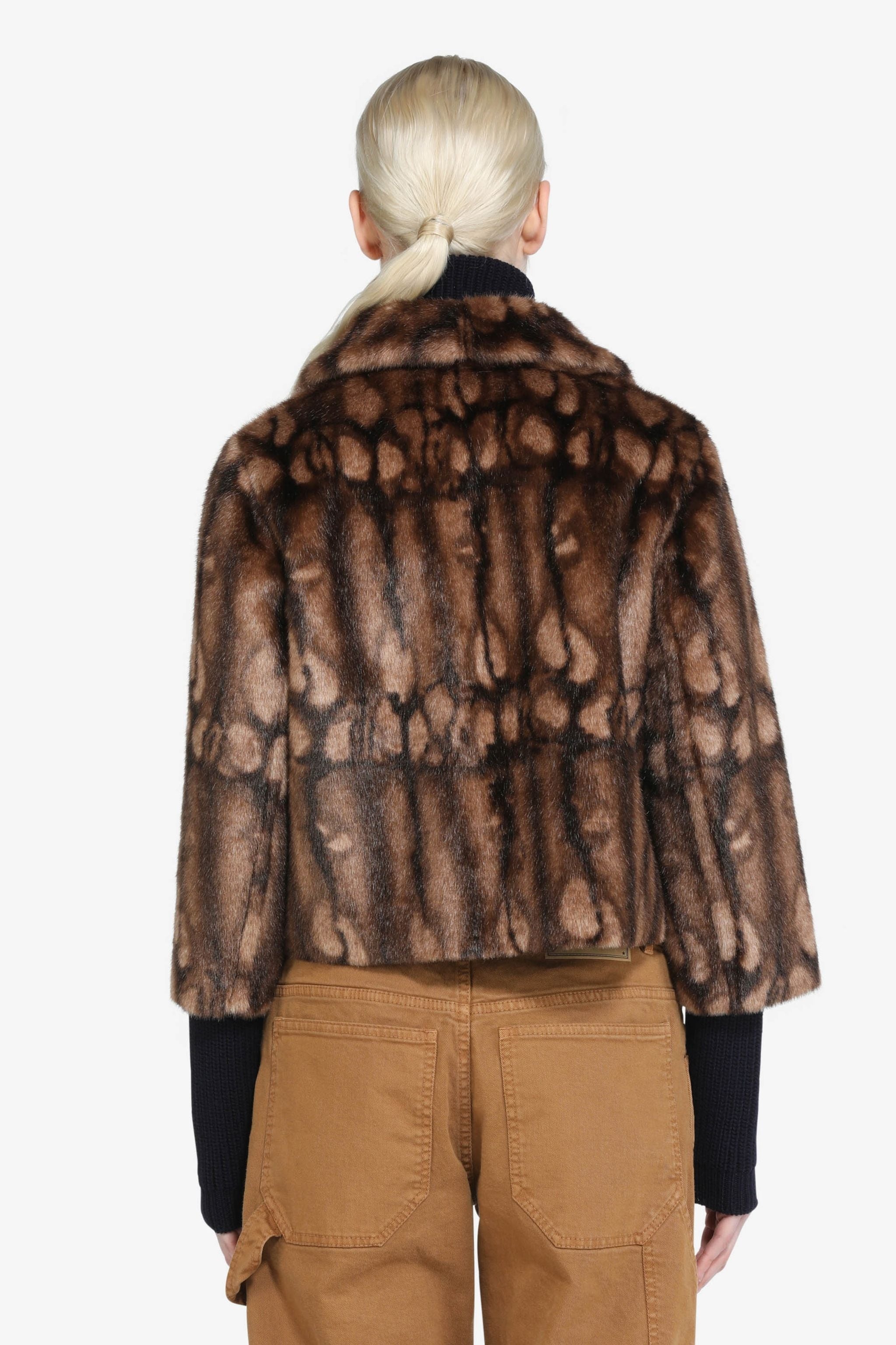 PRINTED SYNTHETIC-FUR COAT - 2