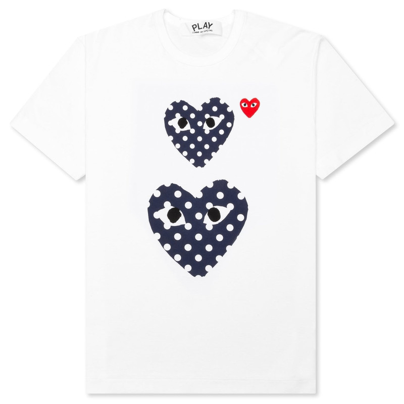 Double Polka Dot Heart Patch T-Shirt 1