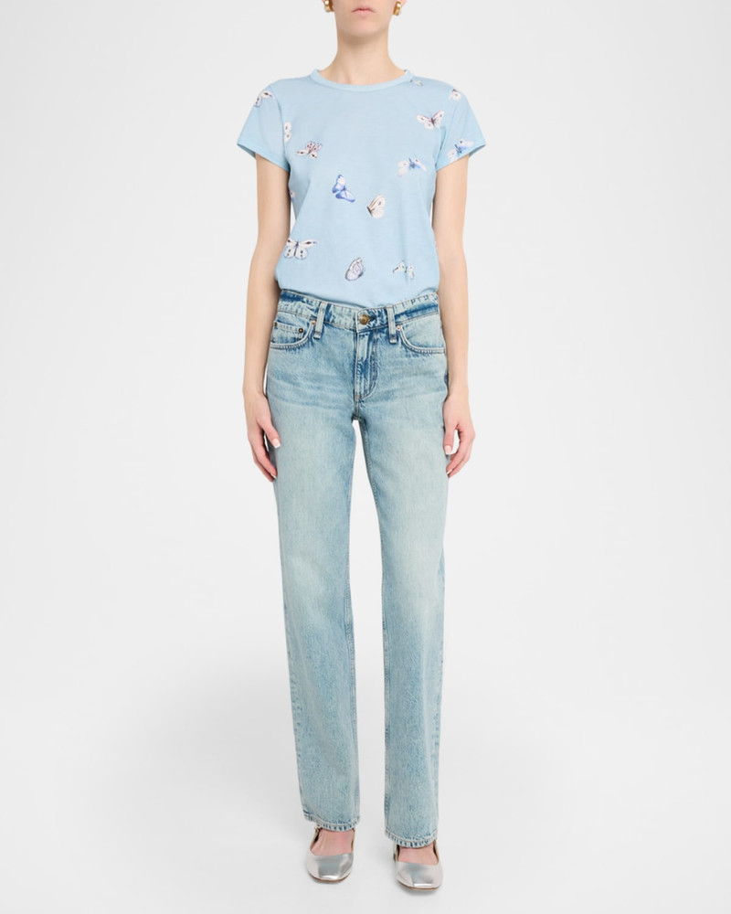 rag & bone All-Over Butterfly Graphic Tee outlook
