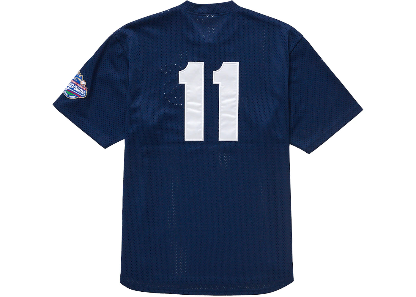 Supreme S Logo Baseball Henley Navy - 2