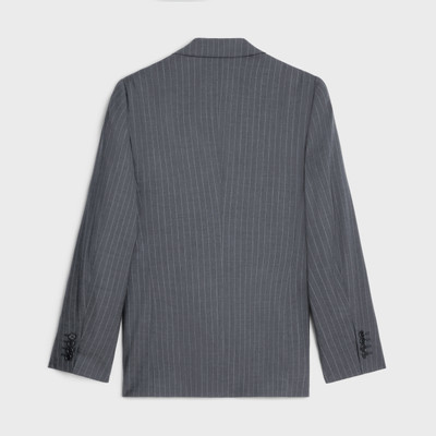 CELINE classic jacket in striped wool outlook