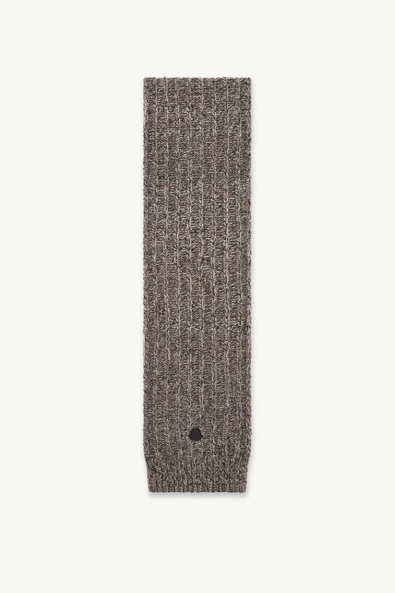 Wool Blend Bouclé Knit Scarf - 1