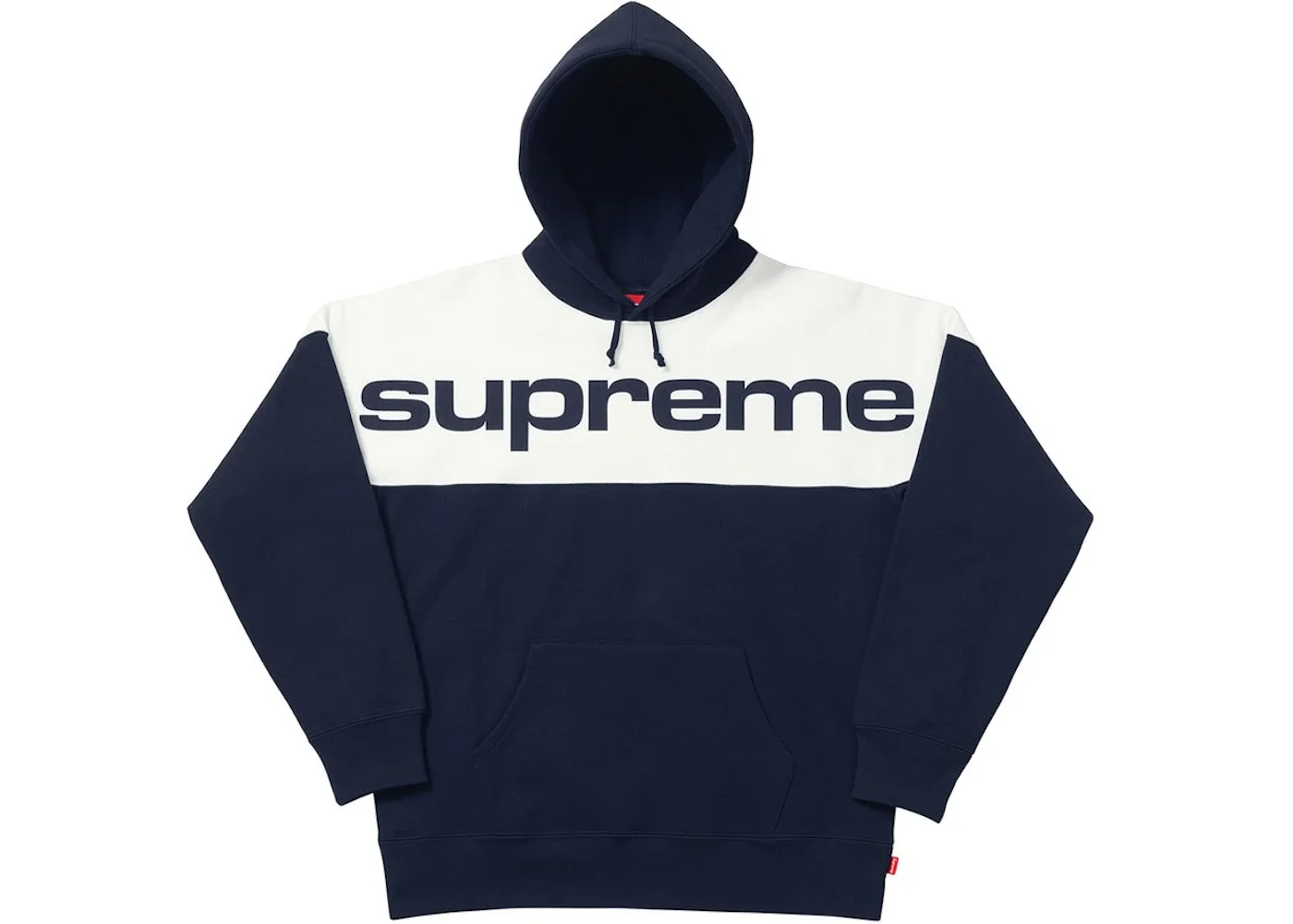 Supreme Blocked Hoodie Navy - 1