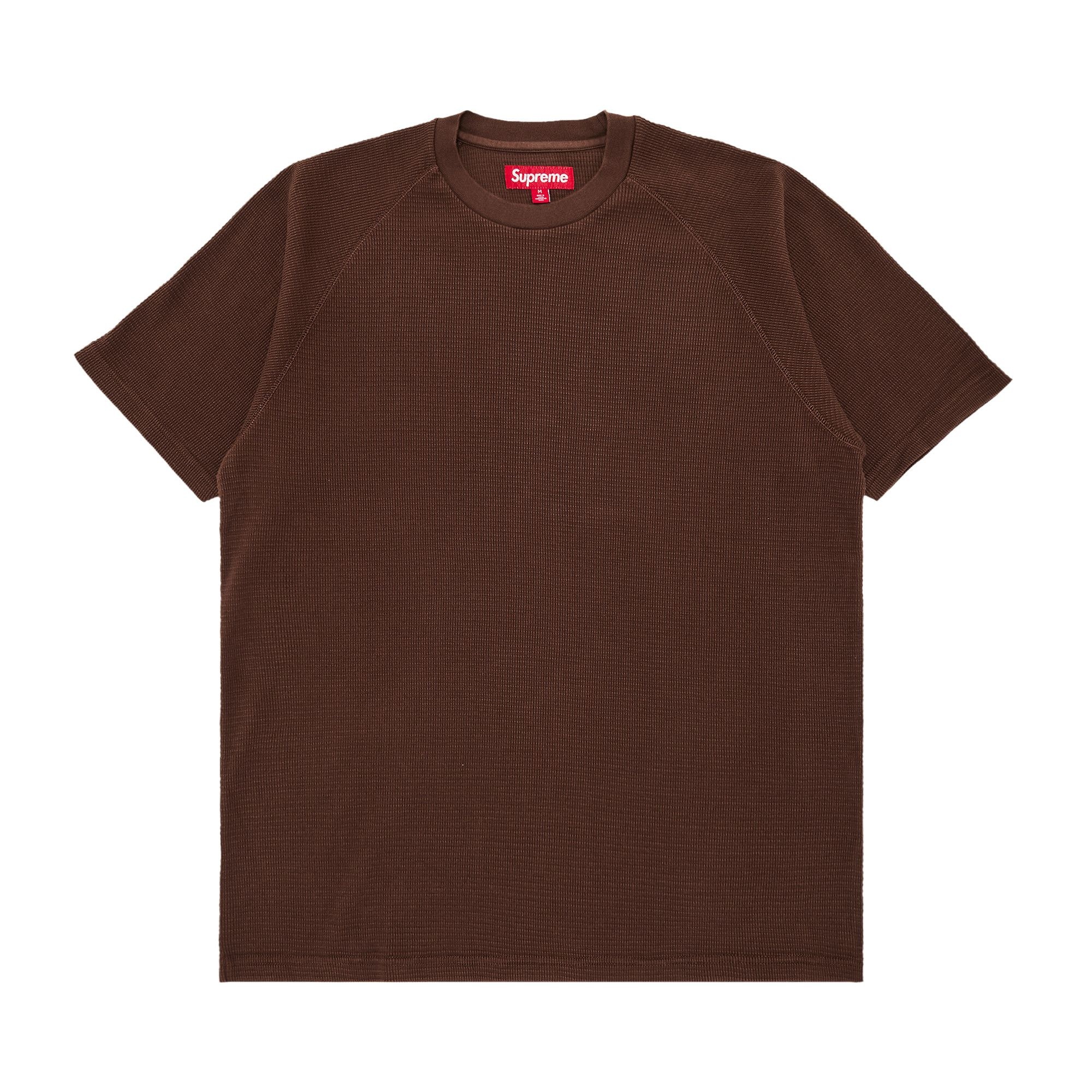 Supreme Stencil Thermal Short-Sleeve Top 'Brown' - 1