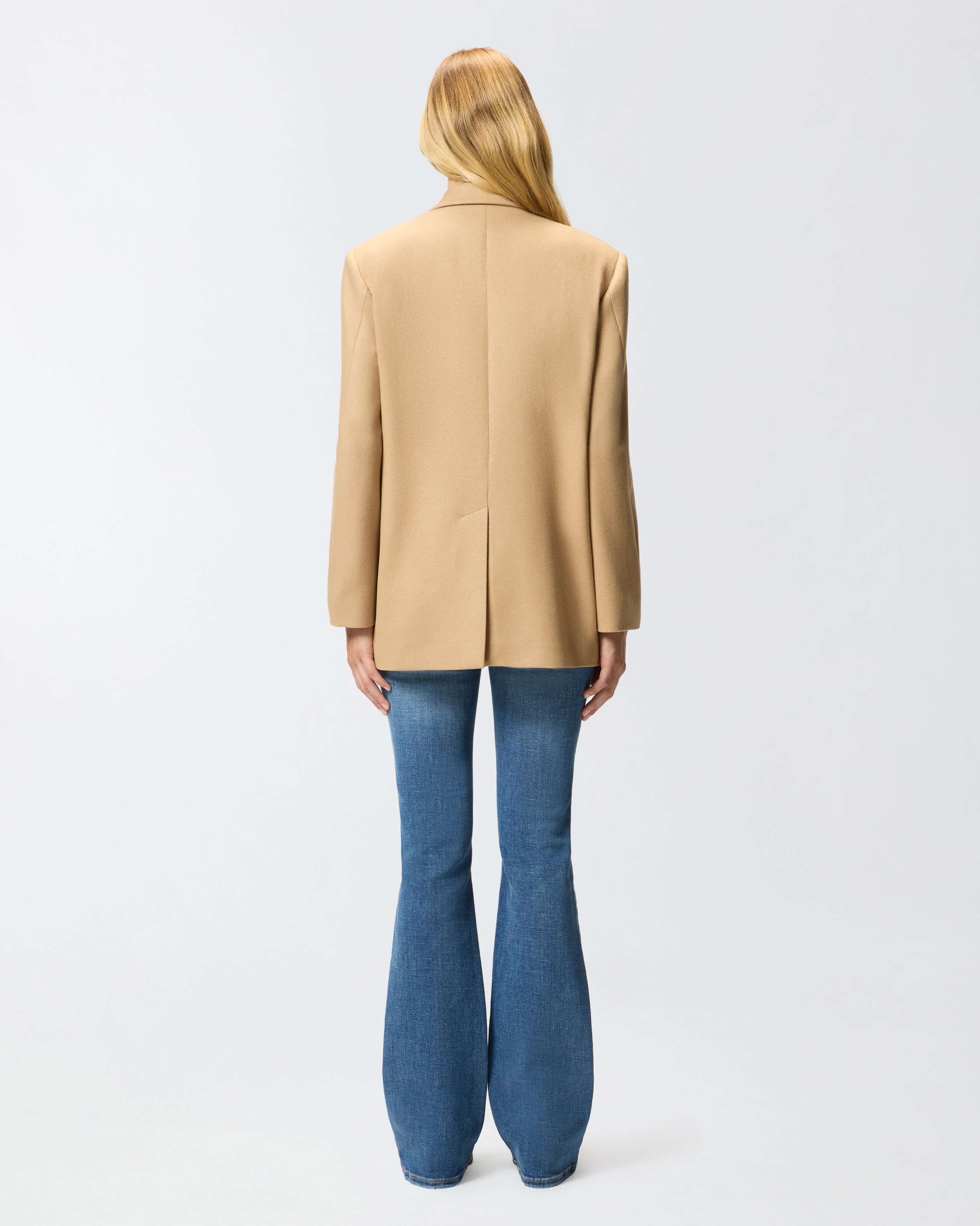 DOUBLE-BREASTED WOOL-BLEND JACKET - 4