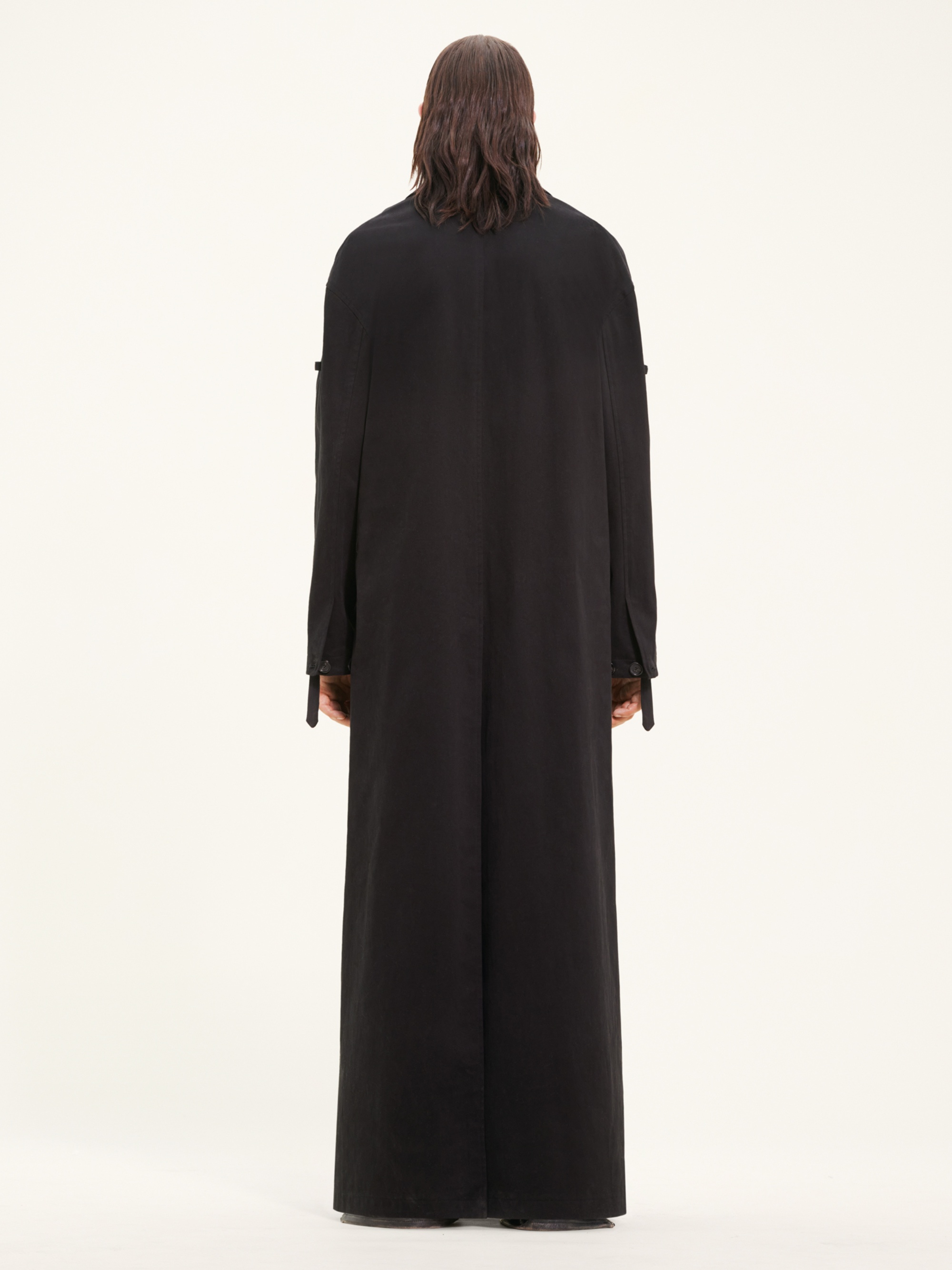COCOON COTTON LONG CAR COAT - 4