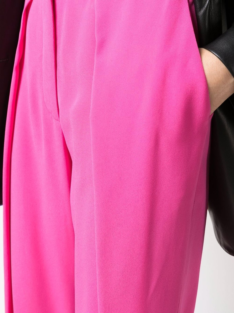 pleated high-waisted trousers 5