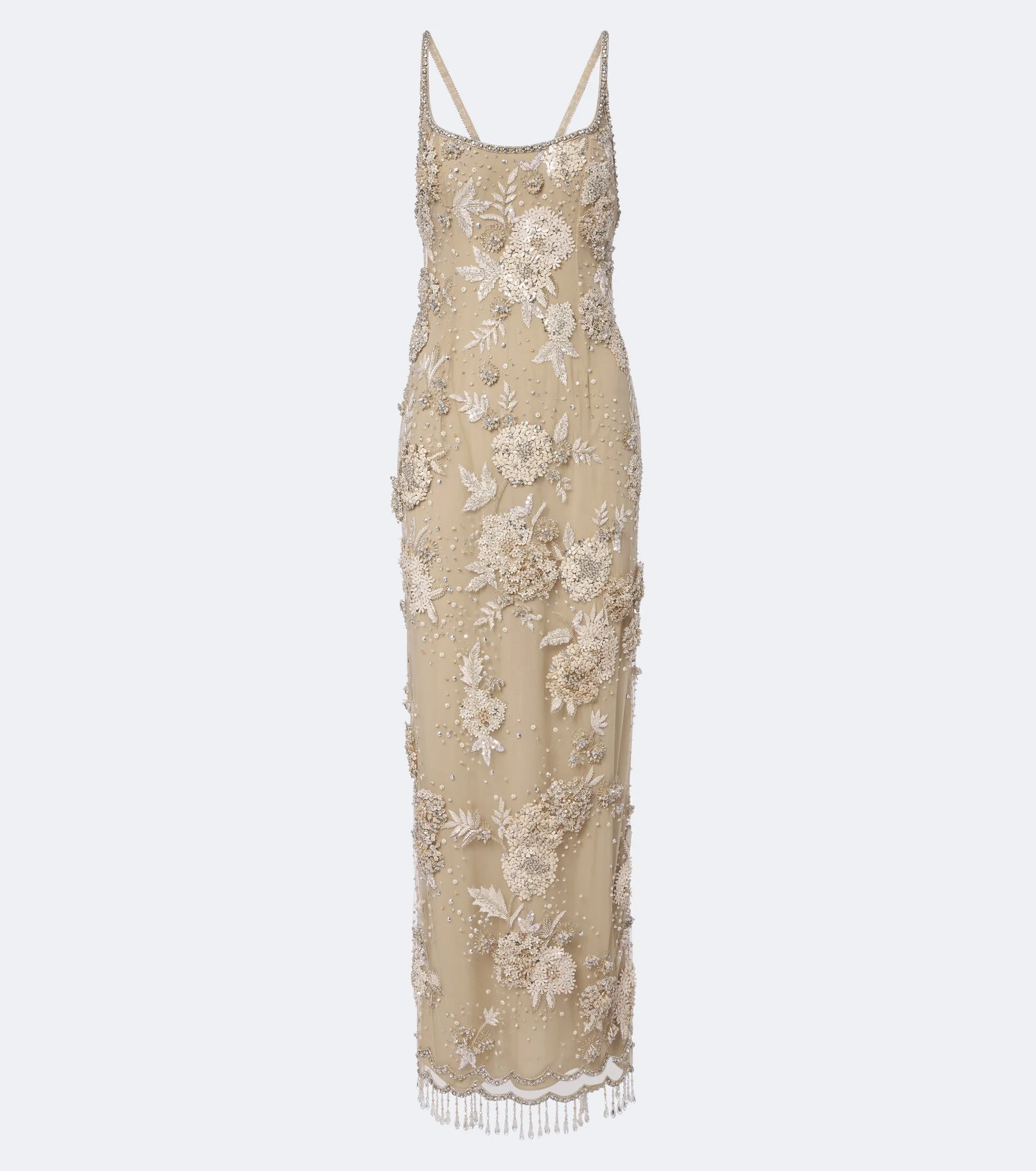 Embellished open-back tulle gown - 1