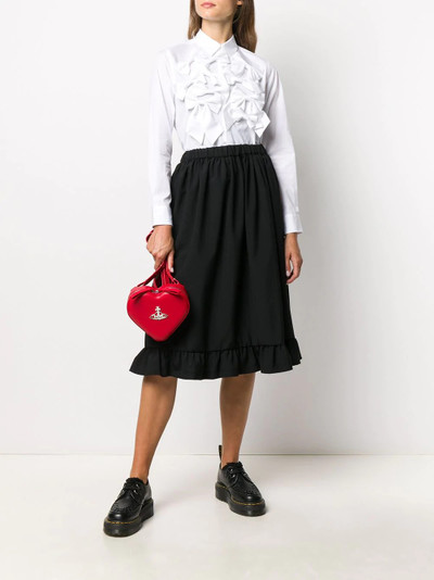 Comme des Garçons GIRL ruffled-hem midi skirt outlook