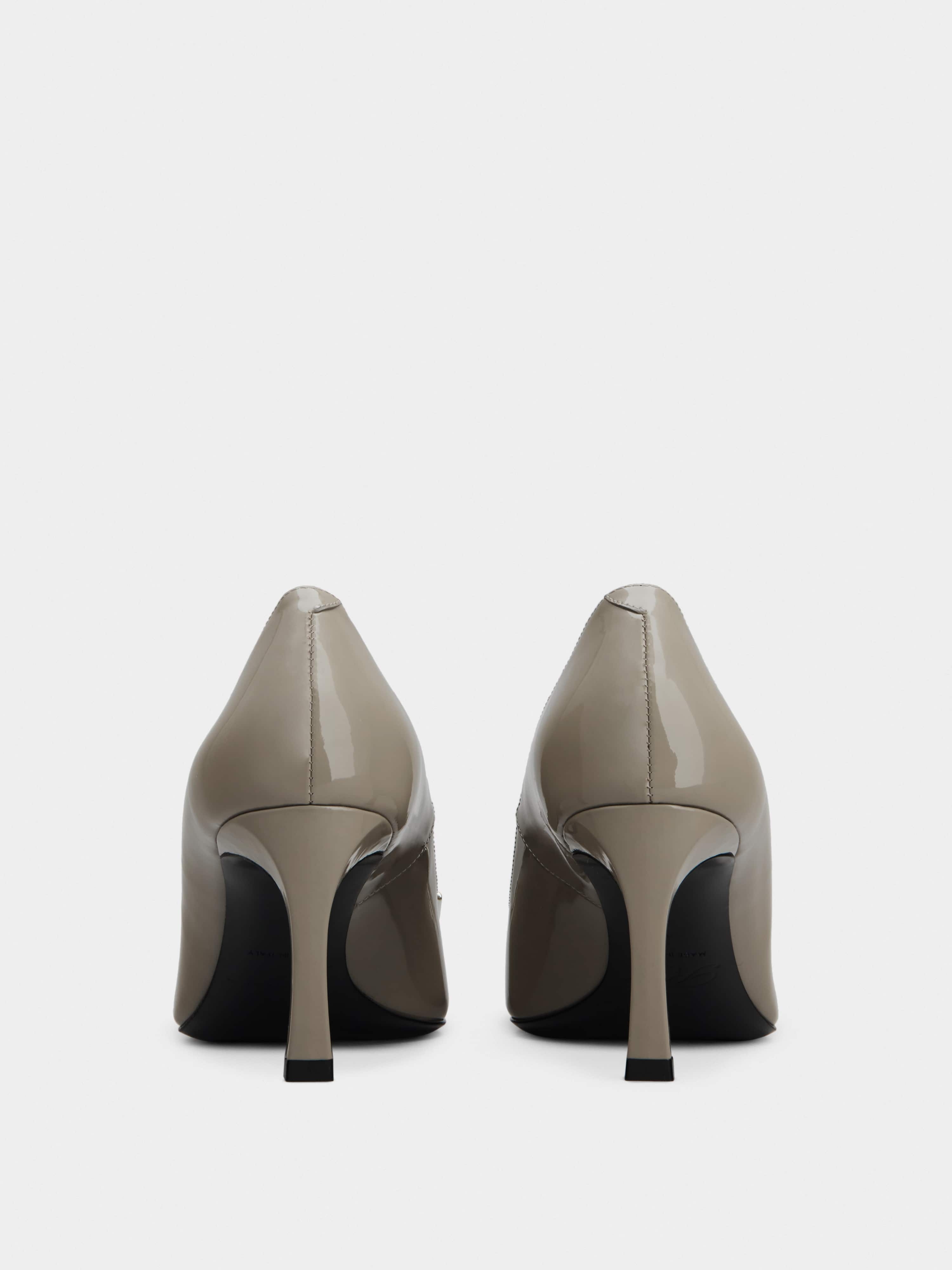Trompette Metal Buckle Pumps in Patent Leather - 5