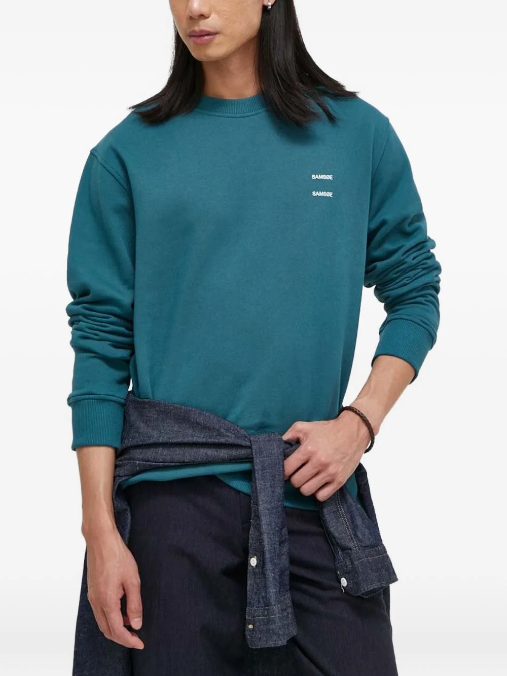 logo-detail sweatshirt - 1
