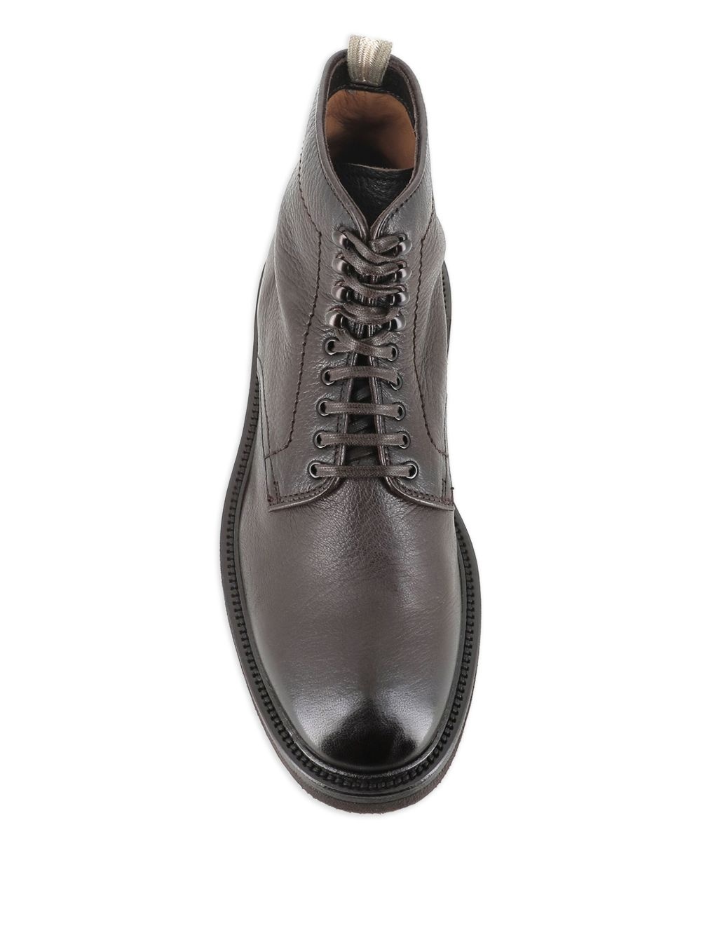 lace-up leather boots - 4
