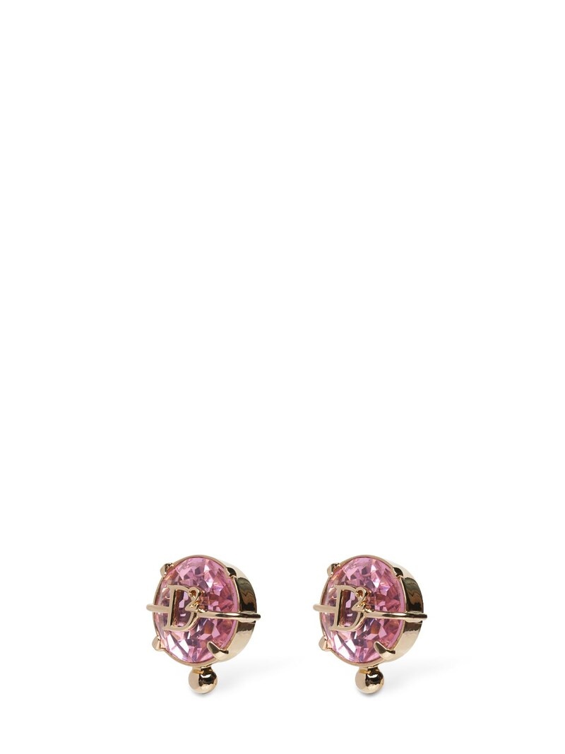 D2 crystal clip-on earrings - 2